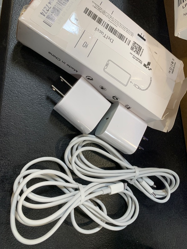 Photo 1 of Fast Charger iPhone,iPhone Charger Fast Charging 2Pack USB C Wall Charger Block Fast i Phone Chargers 6FT Type-C USB C to Lightning Cable Cord for iPhone14/14Plus/13/12/11 Pro Max,Mini,8,iPad/AirPods