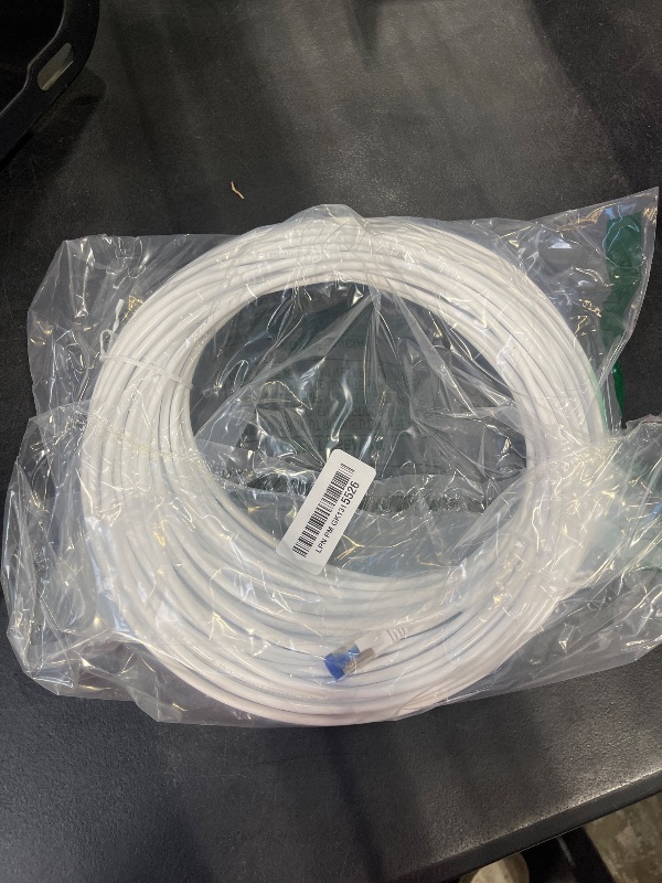 Photo 1 of Sokqovt Cat 8 Ethernet Cable 100ft White