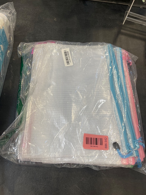 Photo 1 of Jetec 32 Pcs Mesh Zipper Bags, Classic Color, 13 x 9.5 Inch