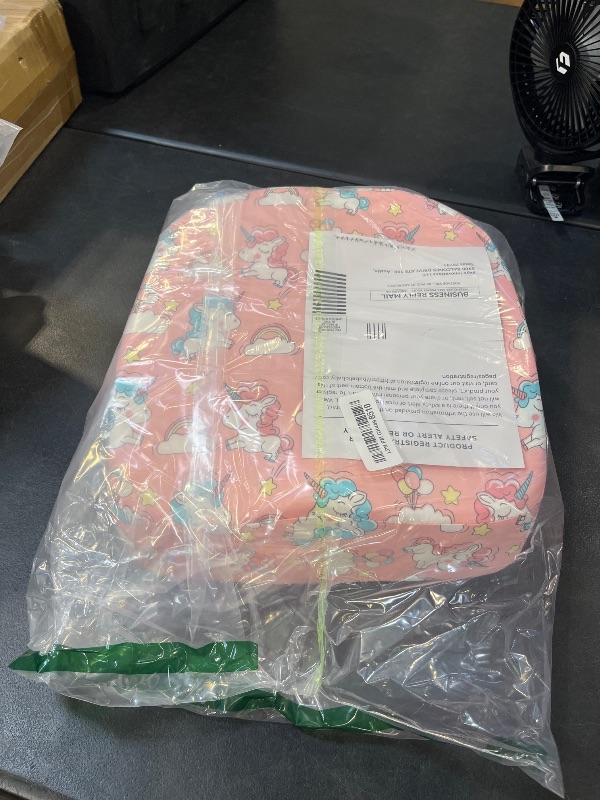 Photo 1 of Babelio Ergo-Designed Booster Seat for Kitchen Chair, Promote Proper Upright Posture, Toddler Booster Seat for Dining Table, Removable & Washable Cover, Suitable for 18 Months to 5 Years, Pink Unicorn
