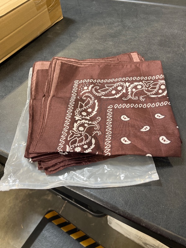 Photo 1 of pack of brown bandana