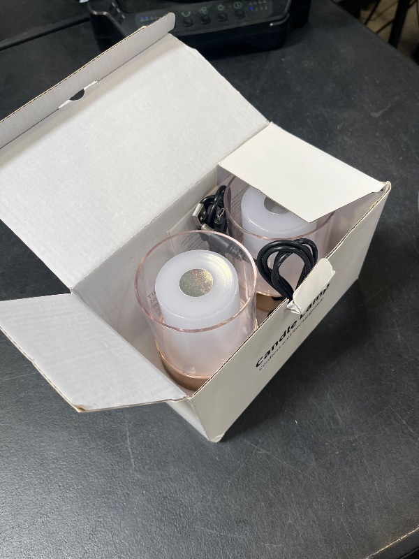 Photo 1 of NEWSEE Gold Cordless Table Lamp - 4" | 2 Pack