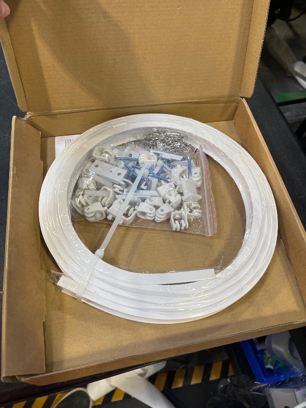 Photo 1 of JIHXYER Flexible Bendable Ceiling Curtain Track - 9.8 ft White