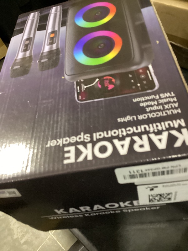 Photo 1 of Peski Karaoke Machine with 2 Wireless Microphones