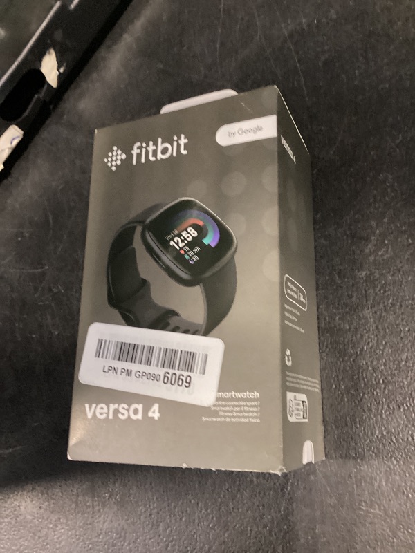 Photo 1 of Google Fitbit Versa 4 Fitness Smartwatch - Black/Graphite