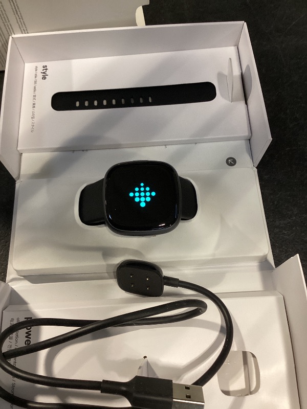 Photo 1 of Google Fitbit Versa 4 Fitness Smartwatch - Black/Graphite