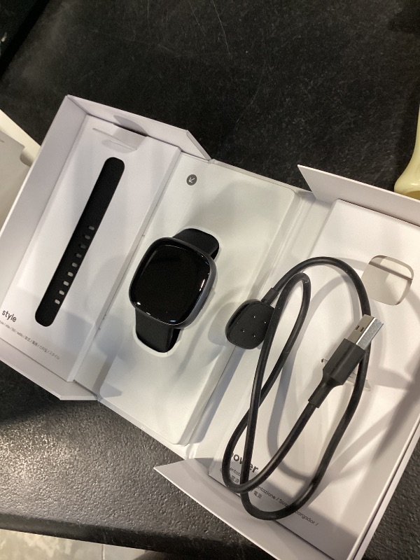Photo 1 of Google Fitbit Versa 4 Fitness Smartwatch - Black/Graphite