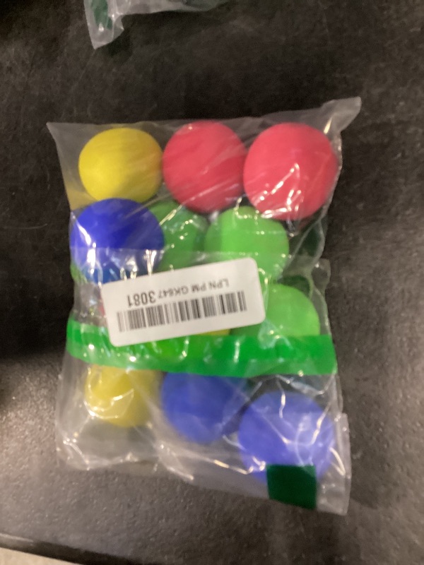 View 2 of MIDELONG Mini Foam Balls - 1.57 Inch Diameter, Assorted Colors, Pack of 12