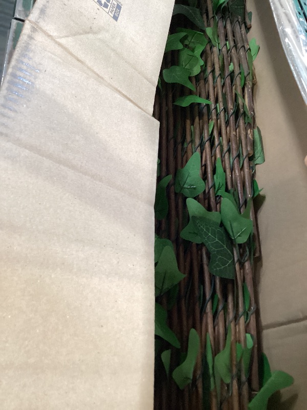 Photo 1 of GLANT Expandable Fence Privacy Screen for Balcony Patio Outdoor,Decorative Faux Ivy Fencing Panel,Artificial Hedges (Single Sided Leaves)