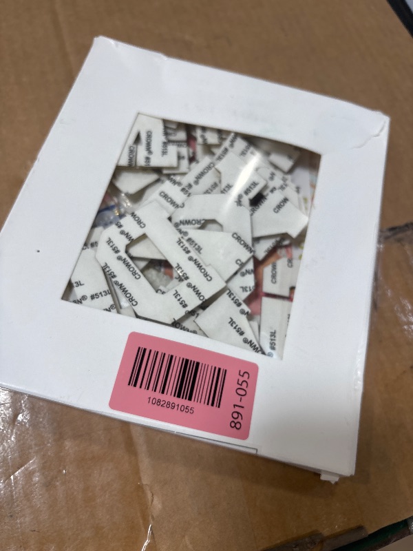 Photo 1 of KINGSOW Self-Adhesive Chenille Letters Patches: 26PCS White for DIY