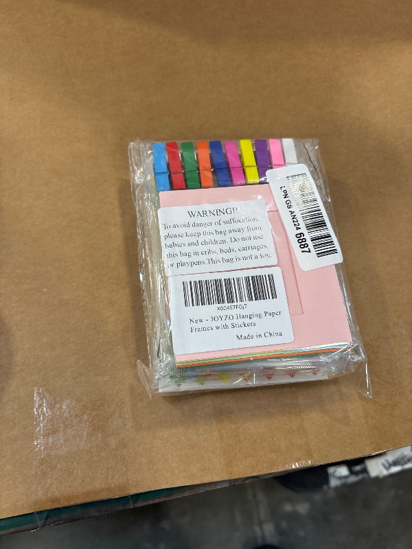 View 2 of JOYZO 30pcs Paper Picture Frames for Instax Mini Film 2x3 Wall Hanging Kit