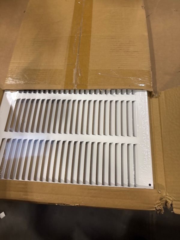 View 3 of 32x12 Return Air Grille(Duct Opening Size),Air Return Vent Cover,Flat Vent Cover,Rejillas De Aire Acondicionado Para Casa,Return Air Grilles,Outer Dimensions:33.75"Wx13.75"H(32"W x 12"H, Duct Opening)