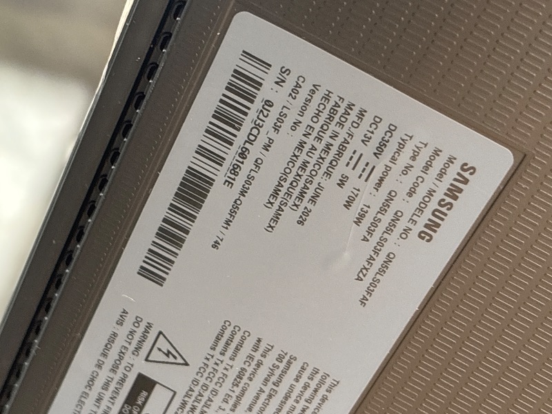 Photo 1 of **Missing connections***Samsung - 55” Class LS03FA The Frame Series QLED 4K UHD Art Mode SamsungVision AI Smart TV w/ Wall Mount (2025)