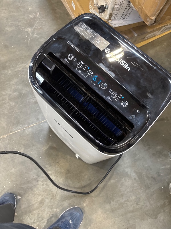 Photo 1 of 14,000 BTU Portable Air Conditioner with WiFi & Remote Control, Cools Up to 700 Sq.Ft, Auto-Evaporation Low Noise Portable AC Unit for Large Room, Office, Garage, White