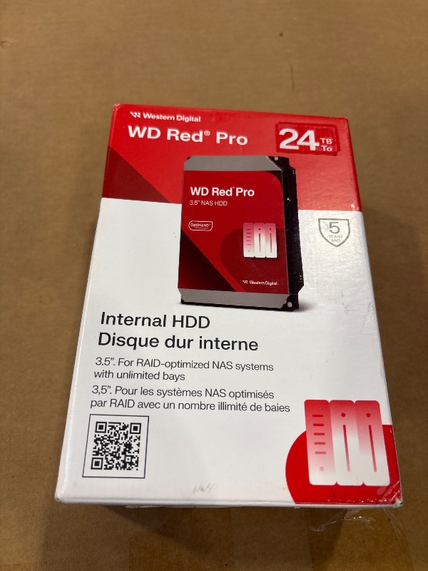 Photo 1 of Western Digital 24TB WD Red Pro NAS Internal Hard Drive