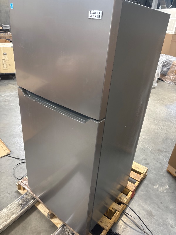 Photo 1 of BLACK+DECKER 18.1 Cu. Ft. Top Mount Refrigerator with Ice Maker, BR1810HIMS