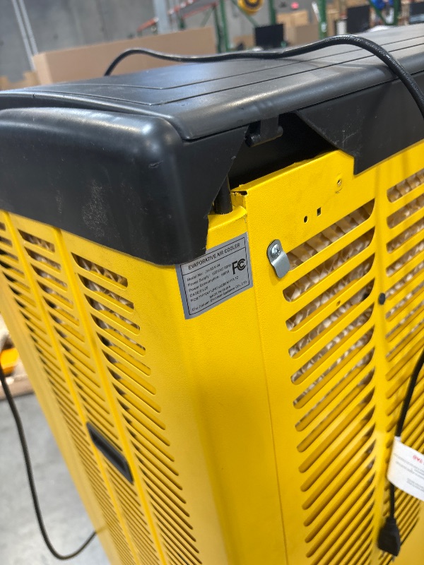 Photo 1 of **Sold as is, No return***Uthfy 8979 CFM Swamp Cooler, 55IN Evaporative Air Cooler with 36 Gal Water Tank, 3 Speeds, 120°Oscillation, 5 Ice Packs, Outdoor Garage Air Conditioner for Patio, Yard, Factory