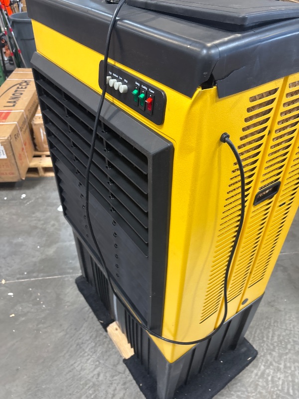 Photo 1 of **Sold as is, No return***Uthfy 8979 CFM Swamp Cooler, 55IN Evaporative Air Cooler with 36 Gal Water Tank, 3 Speeds, 120°Oscillation, 5 Ice Packs, Outdoor Garage Air Conditioner for Patio, Yard, Factory