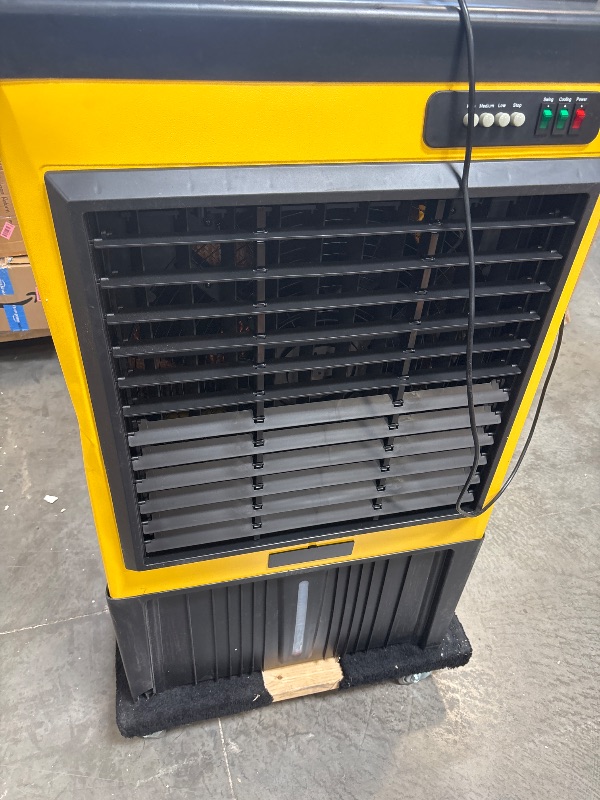 Photo 1 of **Sold as is, No return***Uthfy 8979 CFM Swamp Cooler, 55IN Evaporative Air Cooler with 36 Gal Water Tank, 3 Speeds, 120°Oscillation, 5 Ice Packs, Outdoor Garage Air Conditioner for Patio, Yard, Factory