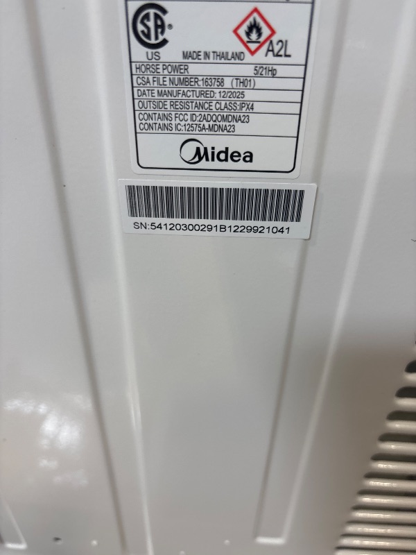 Photo 1 of Midea 24,000 BTU Smart Inverter 230V Window Air Conditioner, 1,500 Sq Ft