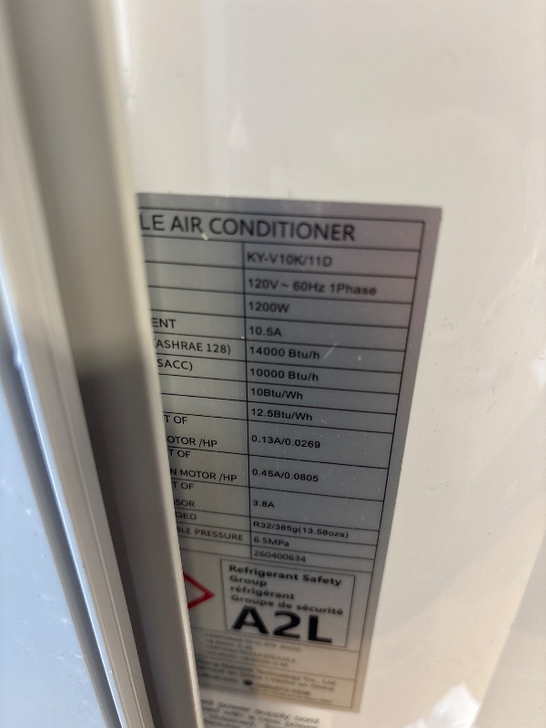 Photo 1 of DOMANKI 14000 BTU Inverter Portable Air Conditioner