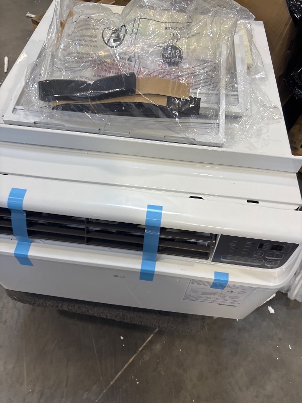 Photo 1 of **Parts Only**LG 12,000 BTU Dual Inverter Smart Window Air Conditioner, 115V Cools 550 Sq. Ft., Ultra Quiet Operation, Up to 35% More Energy Savings, ENERGY STAR®, works with LG ThinQ, Amazon Alexa and Hey Google