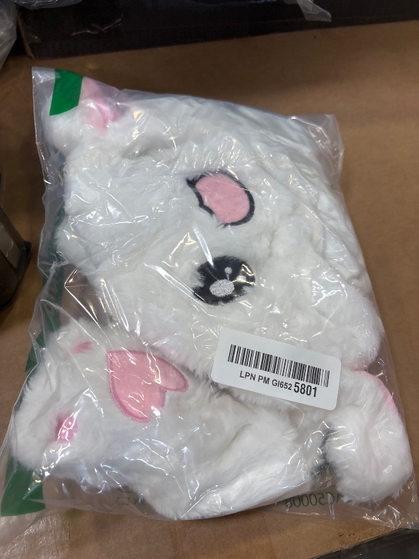 Photo 1 of Bubblepompom White Bunny Hat with Moving Ears Funny Crazy Silly Hat, 22''