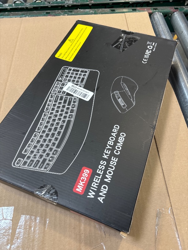 Photo 1 of ULSOU Wireless Ergonomic Keyboard and Mouse Combo - Black
