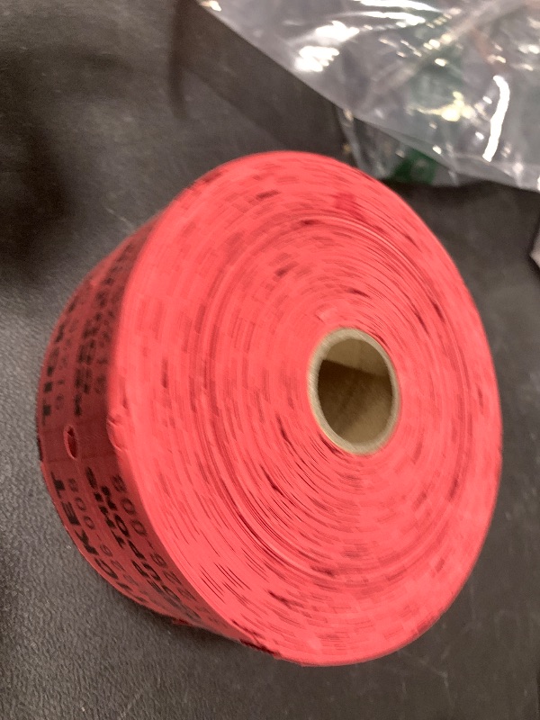 Photo 1 of L LIKED Raffle Tickets Double Rolls 1000 Per Roll 50/50 Raffle Tickets for Events,Carnivals, Entry, Class Reward, Prizes(Red)