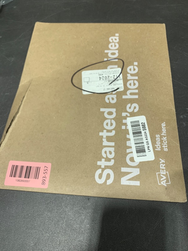 Photo 1 of Avery® TrueBlock® Matte White Rectangle Labels, Sure Feed® Technology, 2.5" x 5", 30 Matte White Labels, Print-to-The-Edge, Laser/Inkjet Printable, Great for Packaging and Product Merchandising