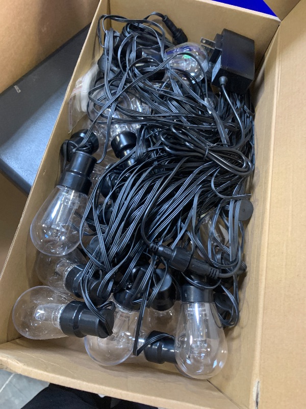 Photo 1 of Beizelte Outdoor String Lights, 150FT RGB+IC Outside Light Dimmable Shatterproof LED Bulbs, IP67 Waterproof Chasing Effect Lighting DreamColor Patio Strip Lights for Backyard, Balcony, Outdoor Living