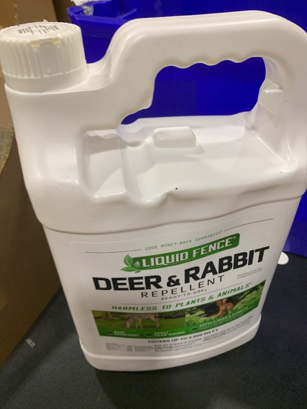 Photo 1 of Liquid Fence Deer and Rabbit Repellent Ready-to-Use Spray, 1 Gallon