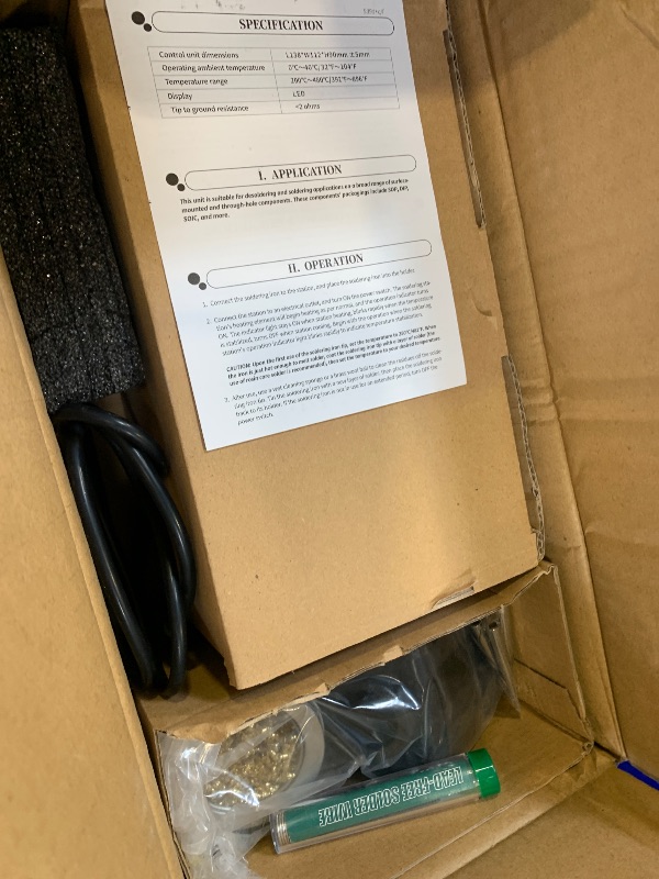Photo 1 of YIHUA 939D+ Digital Soldering Station, 75W Equivalent with Precision Heat Control (392°F to 896°F) and Built-in Transformer. ESD Safe, Lead Free with °C/°F display (Green)