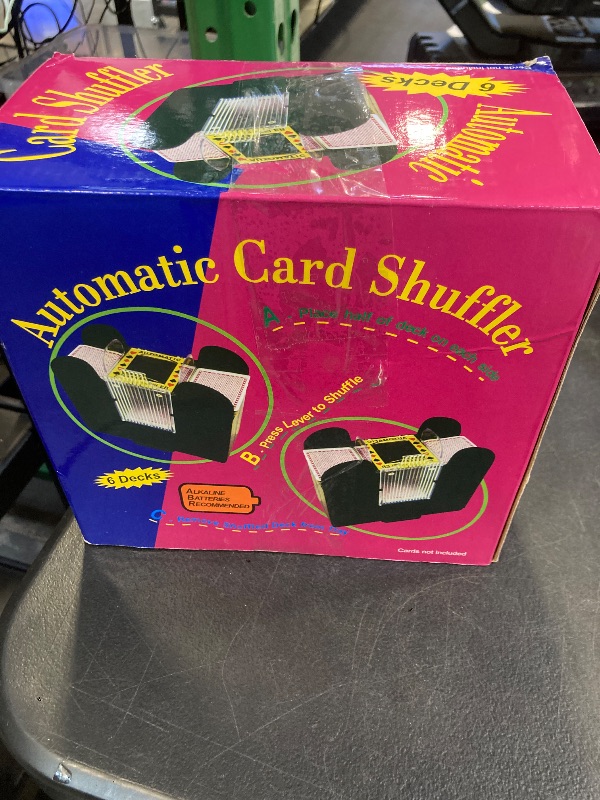 Photo 1 of GSE 6-Deck Automatic Card Shuffler, Battery-Operated Shuffler Machines