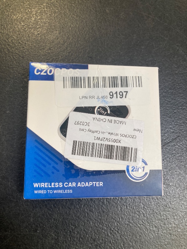 Photo 1 of Wireless CarPlay Adapter for iPhone, Convert Wired Car Play to Wireless, 2 in 1 Plug and Play Android Auto and Carplay for Cars with Built-in CarPlay, Support iOS 10 Android 11 and Above (Silver)