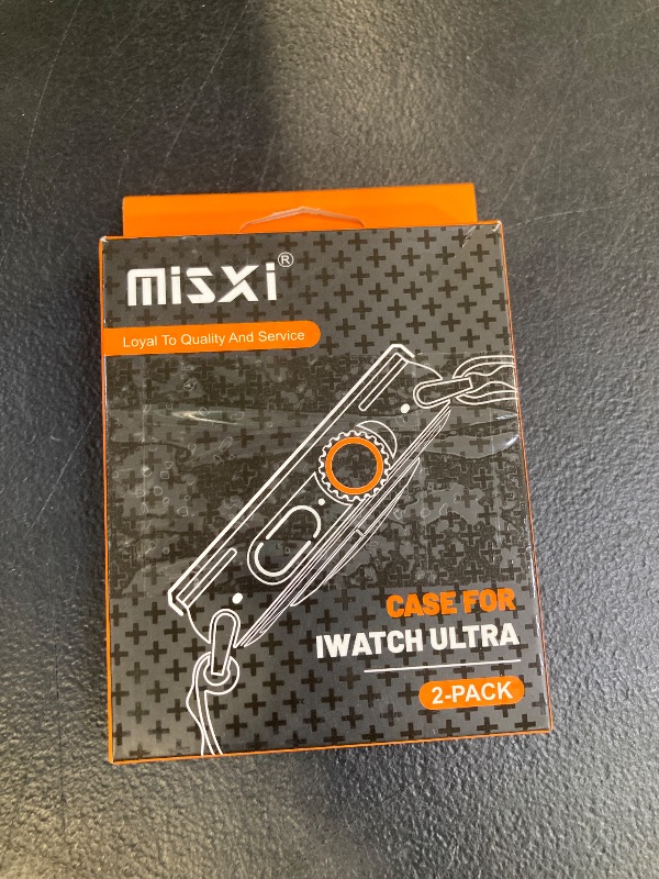 Photo 1 of Misxi Case with Screen Protector for 49mm Apple Watch Ultra3/Ultra2/Ultra | 2-Pack Cover with Tempered Glass for Ultra 3/2/1, Scratch Resistant Sensitive Touch Protection, Black