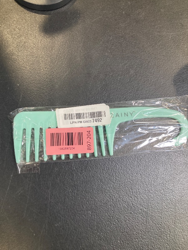 Photo 1 of ZAINY Curl Defining Brush & Wide Tooth Comb for Curly Hair - Teal