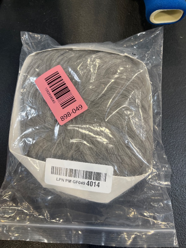 Photo 1 of Short Hair Topper for Thinning Hair 5.5 Inch Short Pixie Cut Toppers Pieces Natural Curly Texture Synthetic Black Wiglets Hairpieces (Mix Grey, 4 Inch)