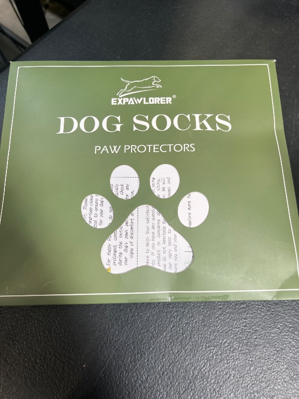 Photo 1 of EXPAWLORER Dog Socks to Prevent Licking Paws with Grippers for Hot Pavement