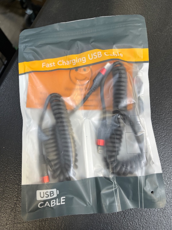 Photo 1 of Lightning to USB C Cord Coiled, 2 Pack USB Type C to Lightning Cable PD Fast Charging Retractable USBC to Lightning Cable for iPhone 14 13 12 11 Pro Max Mini 10 8 7 Plus XR XS SE, AirPods, Car