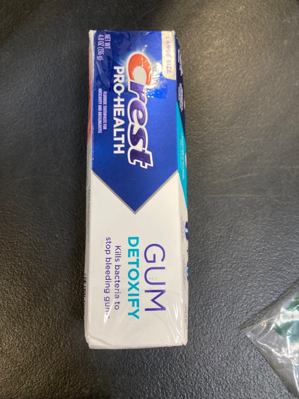 Photo 1 of Crest Pro-Health Gum Detoxify Deep Clean Toothpaste 4.8 oz - Anticavity, Antibacterial Flouride Toothpaste, Clinically Proven, Gum and Enamel Protection, Plaque Control k