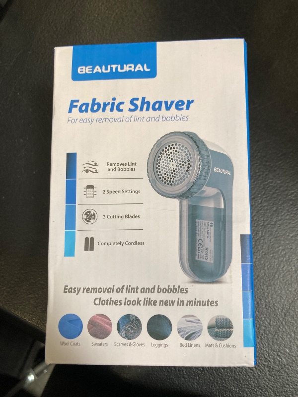 Photo 1 of BEAUTURAL Fabric Shaver and Lint Remover (Gray)