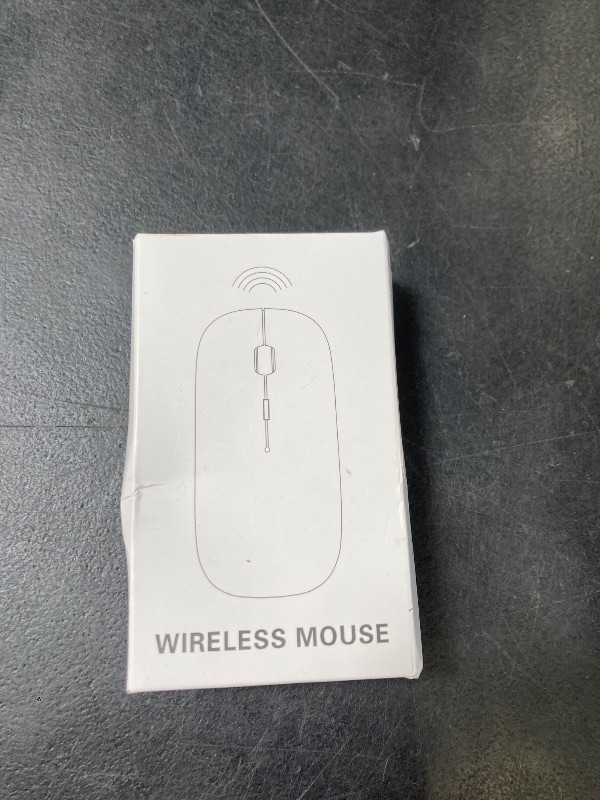 Photo 1 of FYBC Wireless Mouse for MacBook Air iPad Pro PC Laptop, Bluetooth Rechargeable Computer Mice with Jiggler Mode, Silent 3 Mode (BT 5.2/3.0 & USB-A/USB-C Receiver) Type-C Slim Travel Mouse, White