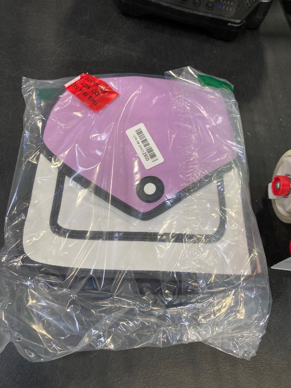 View 2 of **USED, DAMAGED** Xugq66 3D Style 2D Drawing Cartoon Handbag Shoulder Canvas Messenger Bag (Purple)