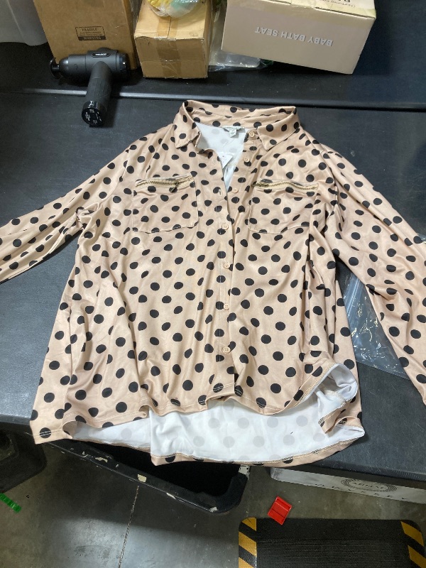 Photo 1 of sabrina lauren polka dot longsleeve xl