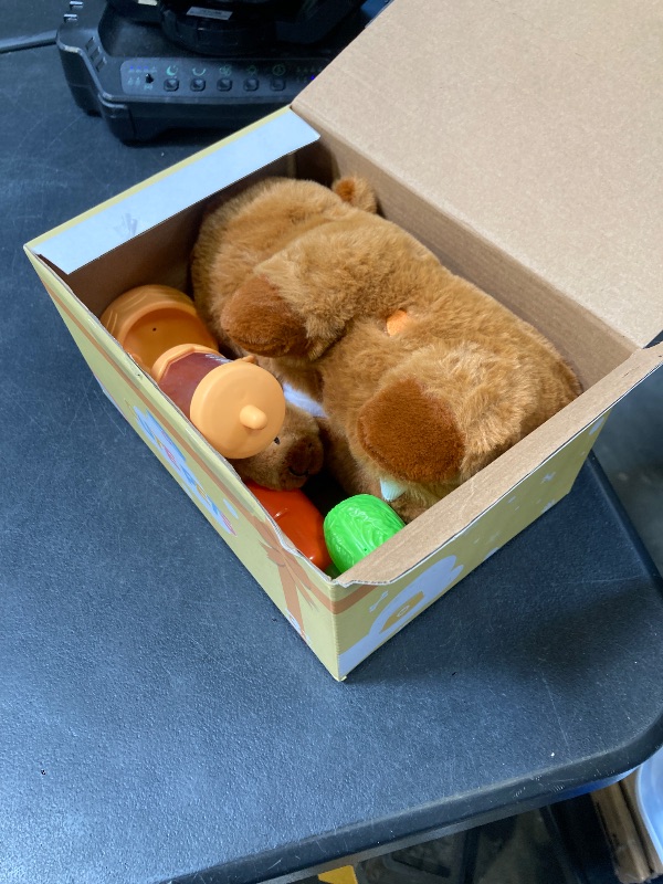 Photo 1 of lonfypeng Nurturing Capybara Stuffed Animal with 2 Plush Babies, Capybara Baby Stuffed for Girls and Boys Plushy Mommy with Baby Capybaras for Birthday Party Favors Gifts