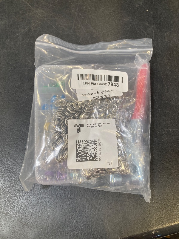 Photo 1 of MIFOLEU 9.5mm Snap Button Kit, 100 Sets, Colorful