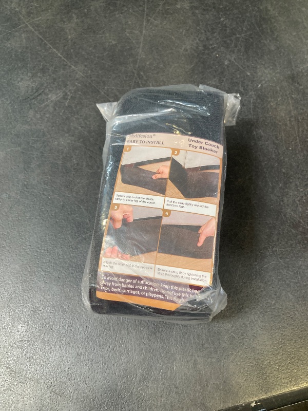 Photo 1 of MYLIFESION Under Couch Blocker, 123" L x 3" H, Black