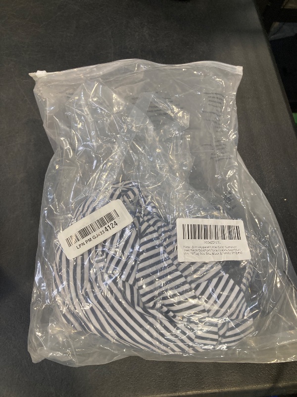 Photo 1 of JerrisApparel Little Girls' Tankini Set 5XL (14-15 Years, Black & White Stripes)