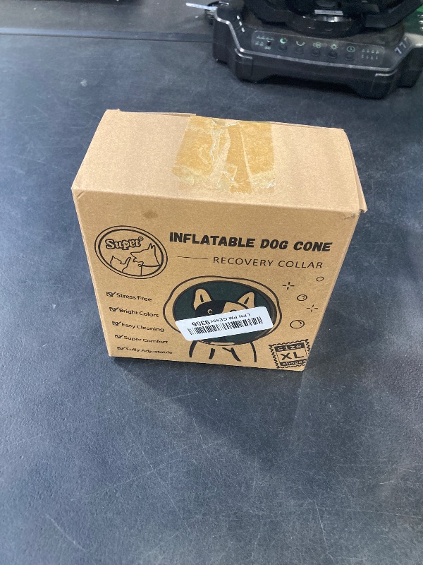 Photo 1 of Supet Raised Inflatable Dog Cone Collar to Stop Licking, Soft Dog Cone Alternative After Surgery, Doggie Neck Donut Collar for Small Medium Large Dogs